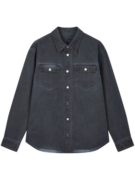  Tomboy Washed-effect Denim Jacket - Grey 