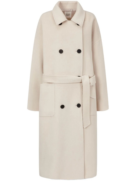  Tomboy Wool Double-breasted Coat - Neutrals 