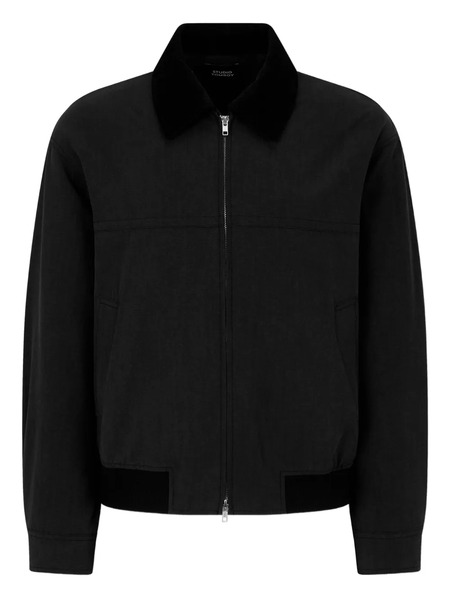  Tomboy Zip-closure Bomber Jacket - Black 