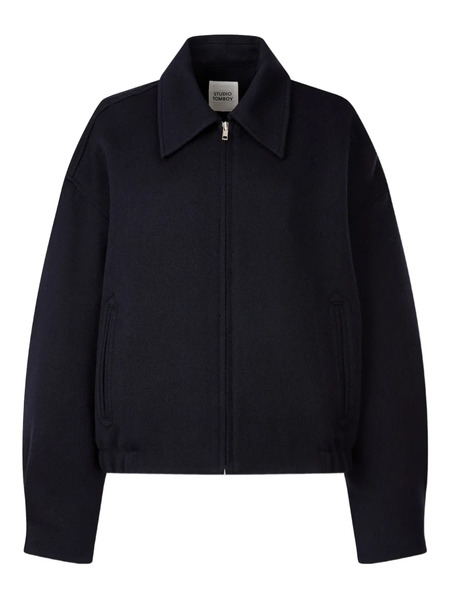  Tomboy Zip-up Wool Jacket - Blue 