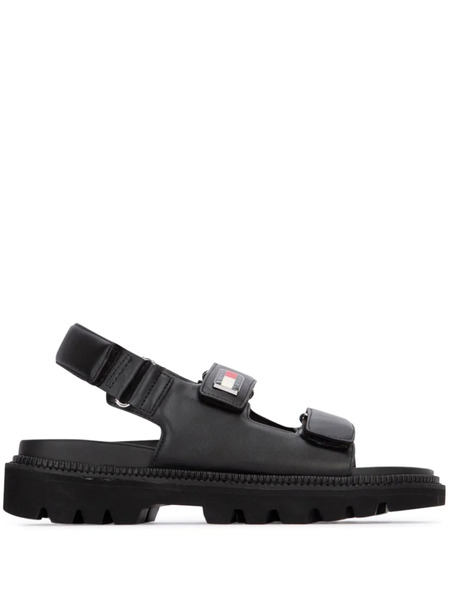  Tommy Hilfiger Appliqué Sandals - Black 