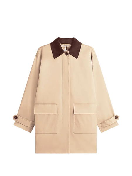  Tommy Hilfiger Button Pocket Coat - Neutrals 