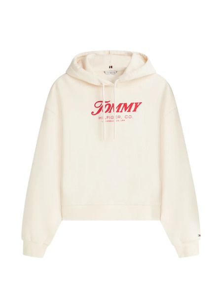  Tommy Hilfiger Drawstring Hooded Sweatshirt - Neutrals 