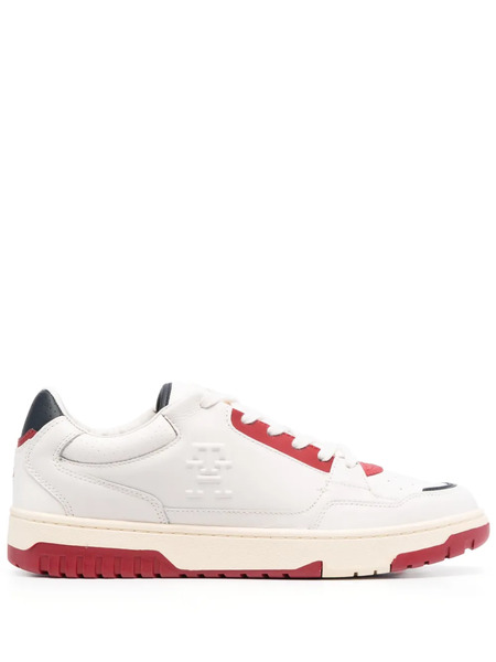  Tommy Hilfiger Embossed-monogram Low-top Sneakers - White 
