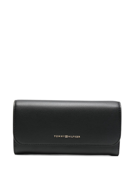  Tommy Hilfiger Flag Flap Wallet - Black 