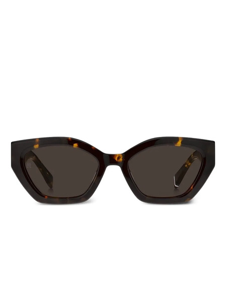  Tommy Hilfiger Geometric-frame Logo-detail Sunglasses - Brown 