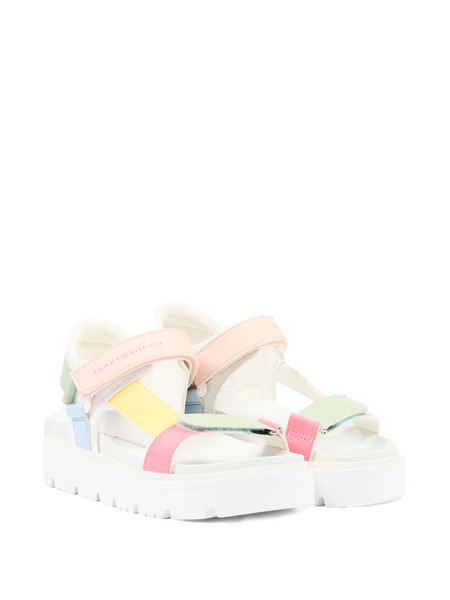  Tommy Hilfiger Junior Platform Strap Sandals - White 