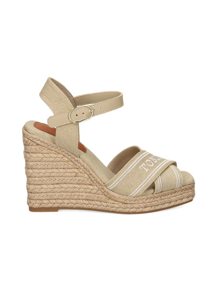  Tommy Hilfiger 100mm Logo-strap Espadrilles - Neutrals 