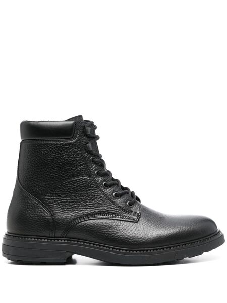  Tommy Hilfiger Pebbled-leather Boots - Black 