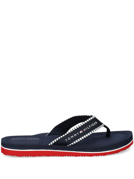  Tommy Hilfiger Webbing Logo-print Flip-flops - Blue 