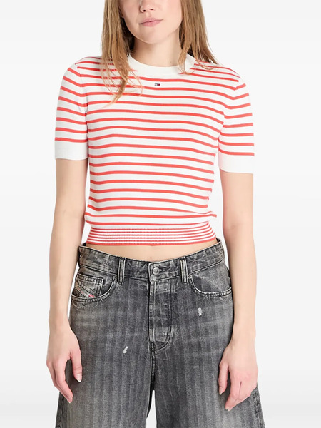  Tommy Jeans Essential Striped T-shirt - Red 