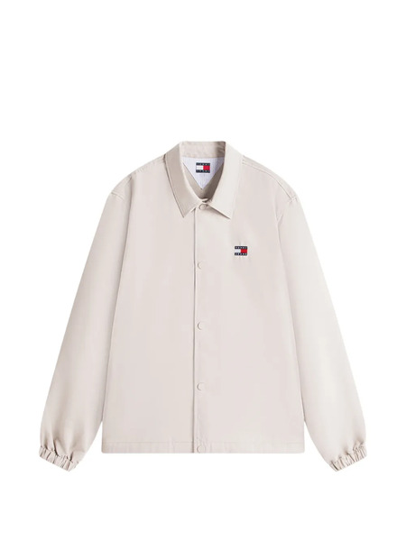  Tommy Jeans Logo-patch Overshirt - Grey 