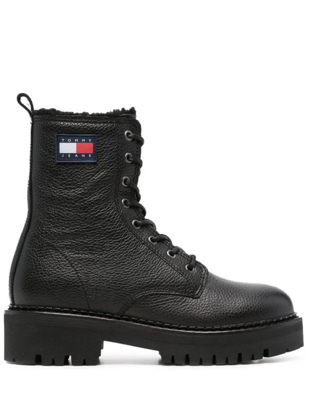  Tommy Jeans Urban Leather Boots - Black 