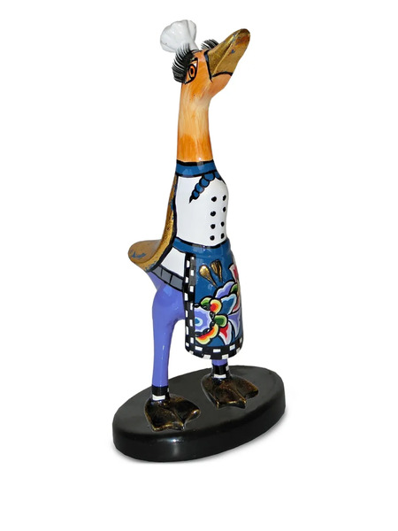  Toms Drag Chef-duck Sculpture (23cm X 12cm) - Blue 