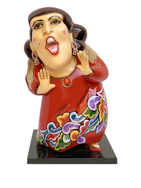  Toms Drag Opera Singer Embellished Home Decor - Red 
