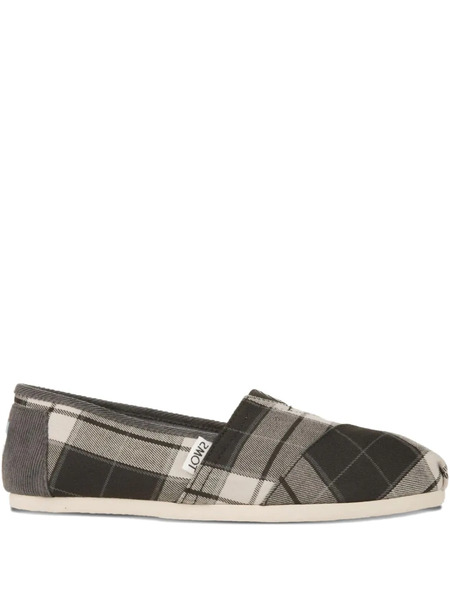  Toms Plaid Flat Espadrilles - Grey 