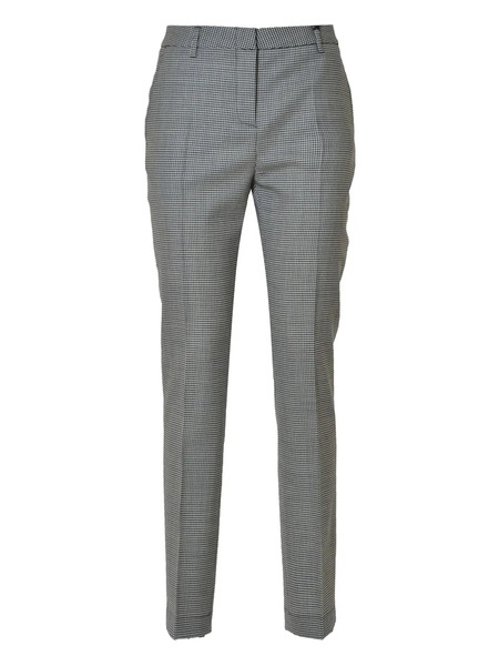  Tonello Checked Wool Trousers - Grey 