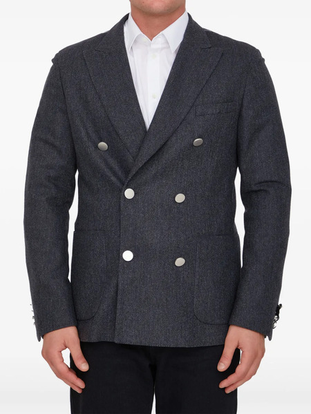  Tonello Double-breasted Blazer - Grey 