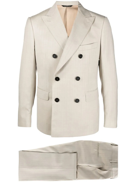  Tonello Double-breasted Suit - Neutrals 