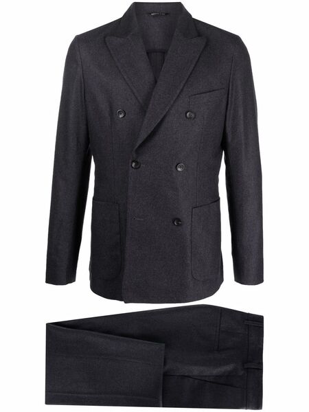  Tonello Double-breasted Tailored Suit - Grey 
