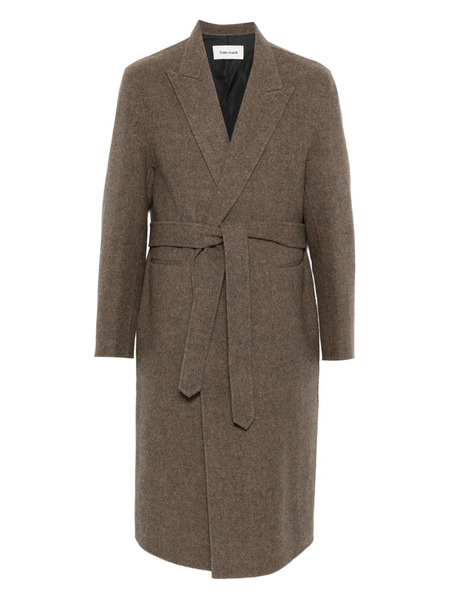  Tonywack Belted Wrap Coat - Brown 