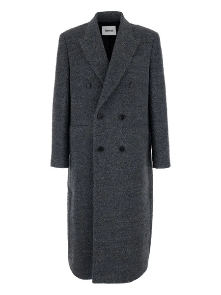  Tonywack Double-breasted Wool-blend Coat - Grey 