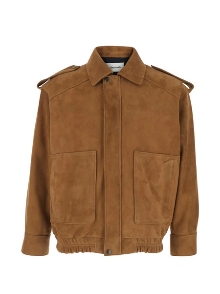  Tonywack Leather Jacket - Brown 