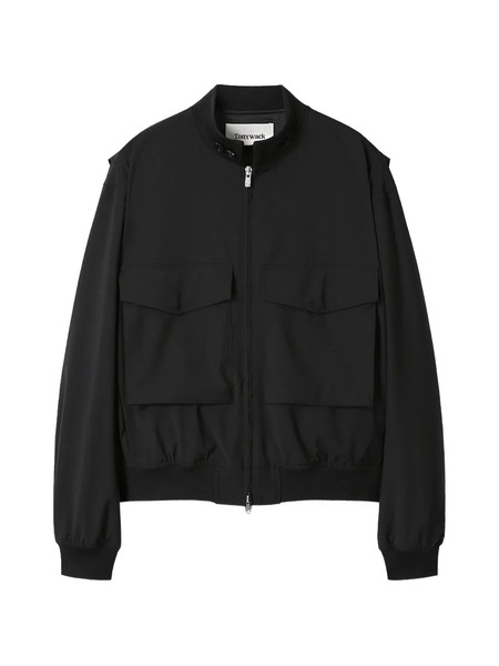  Tonywack Patch-pocket Bomber Jacket - Black 