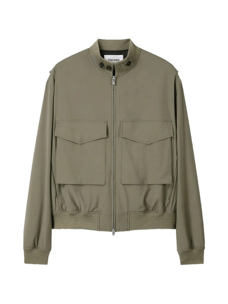  Tonywack Patch-pocket Zip-up Jacket - Green 