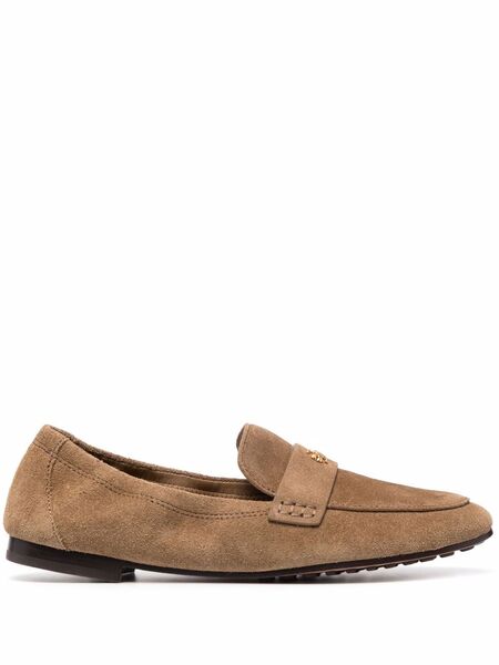  Tory Burch Ballet Leather Loafers - Brown 