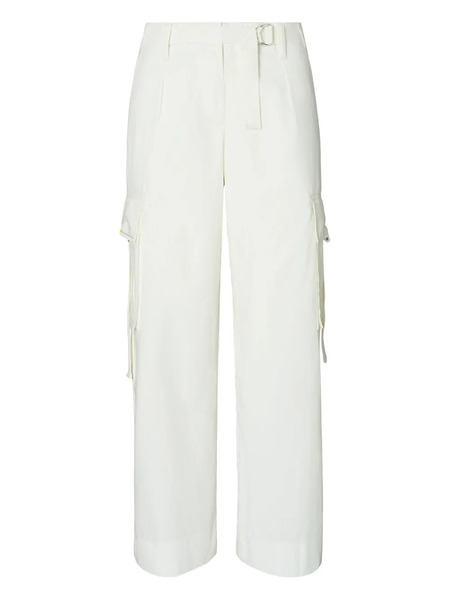  Tory Burch Belted Cargo Pants - White 