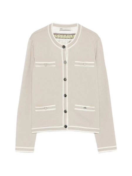  Tory Burch Buttoned Cardigan - Grey 