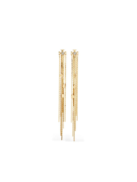 Tory Burch Chain Front-back Earring - Gold 