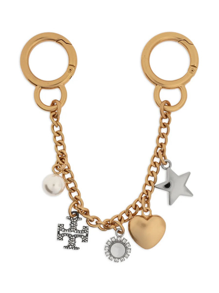  Tory Burch Charm-detail Keyring - Gold 