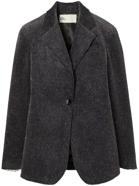  Tory Burch Cinched Corduroy Blazer - Grey 