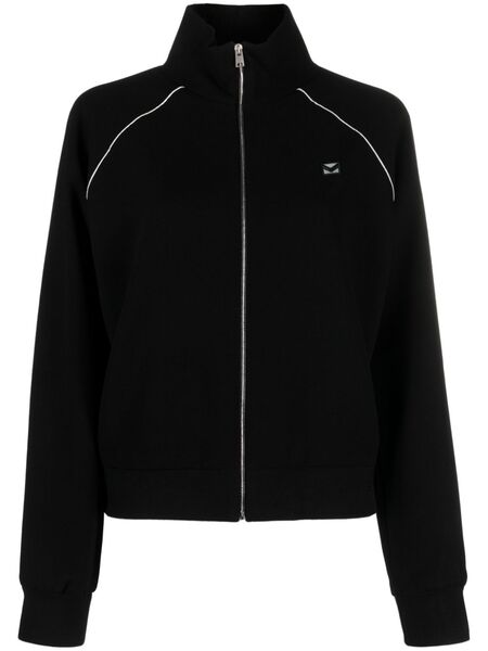  Tory Burch Crepe Track Jacket - Black 
