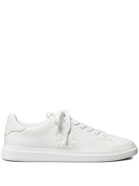  Tory Burch Double T Howell Court Sneakers - White 