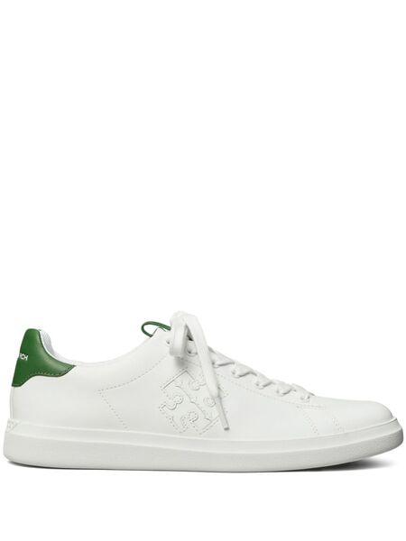  Tory Burch Double T Howell Court Sneakers - White 