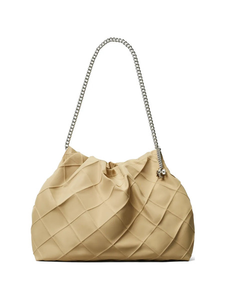  Tory Burch Fleming Nylon Hobo Bag - Neutrals 