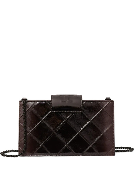  Tory Burch Fleming Quilted Patent Mini Bag - Red 