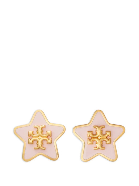  Tory Burch Forget Me Not Enamel Stud Earrings - Gold 