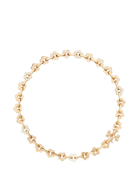  Tory Burch Forget Me Not Interlocking Necklace - Gold 