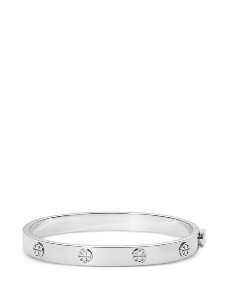  Tory Burch Icon Hinge Stud Bracelet - Silver 