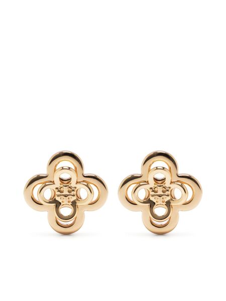  Tory Burch Kira Clover Stacked Stud Earrings - Gold 