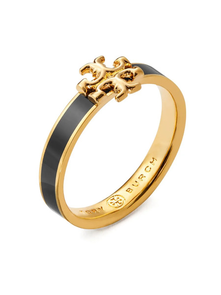  Tory Burch Kira Enamel Ring - Black 