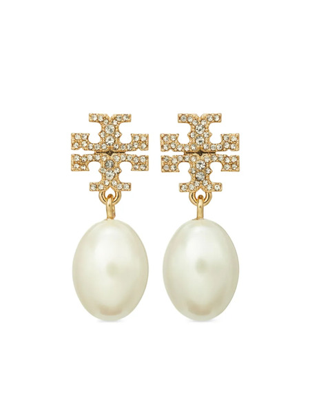  Tory Burch Kira Pave Drop Earrings - Gold 