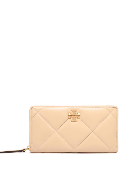  Tory Burch Kira Quilted Zip-around Wallet - Neutrals 