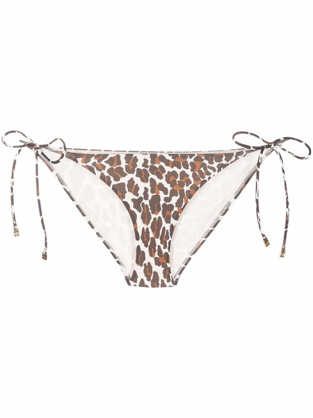  Tory Burch Leopard-print Bikini Bottoms - Brown 