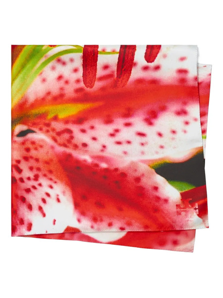  Tory Burch Lily Silk Scarf - Pink 