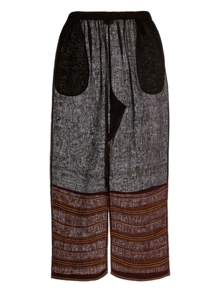  Tory Burch Linen Trousers - Brown 